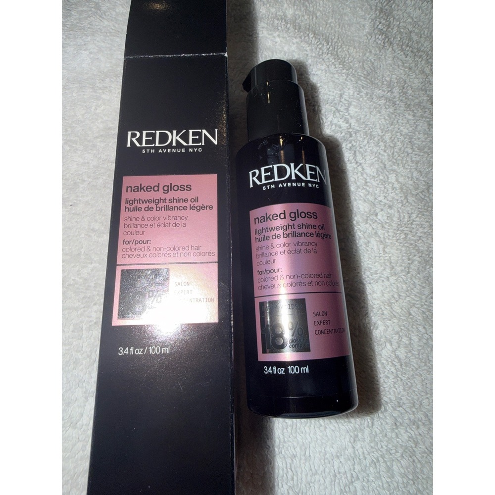 Redken Naked Gloss Lightweight Shine Oil 18% Glossing Complex hair care